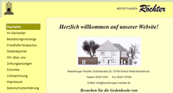 Desktop Screenshot of bestattungen-roechter.de